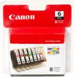 Canon BCI-6 Black and Color Ink Cartridge-8 Pack For Cheap