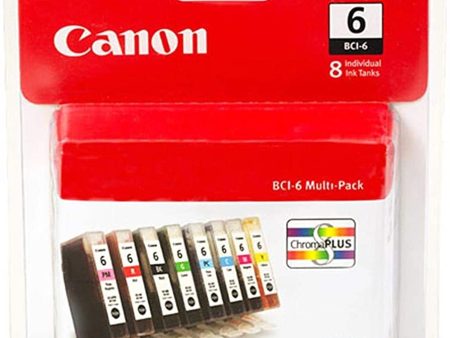 Canon BCI-6 Black and Color Ink Cartridge-8 Pack For Cheap