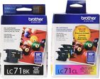 Original Brother LC71 Black, Cyan, Magenta, Yellow Ink Cartridges For Sale