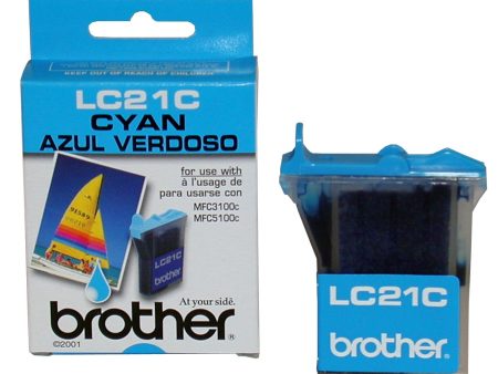 Original Brother LC21 Innobella Cyan Ink Cartridge, LC21C on Sale