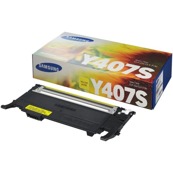 Samsung Y407 Yellow Toner Cartridge, CLT-Y407S Supply