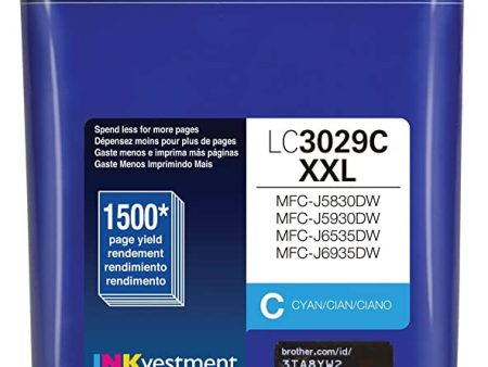 Brother LC3029 High-Yield Cyan Ink Cartridge Fashion