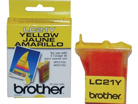 Original Brother LC21 Innobella Yellow Ink Cartridge, LC21Y on Sale