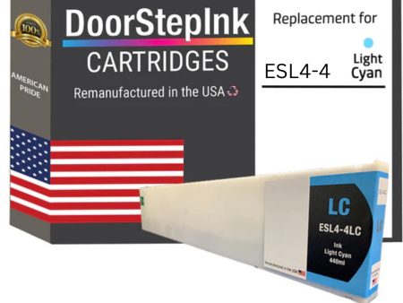 DoorStepInk Brand for Roland ESL4-4LC 440mL Light Cyan Remanufactured in the USA Ink Cartridge Online Hot Sale