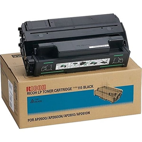 Ricoh (Type 115) Black Toner Cartridge, 400759 Supply