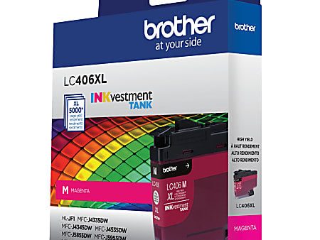 Original Brother LC406XL High Yield Magenta Ink Cartridge Fashion