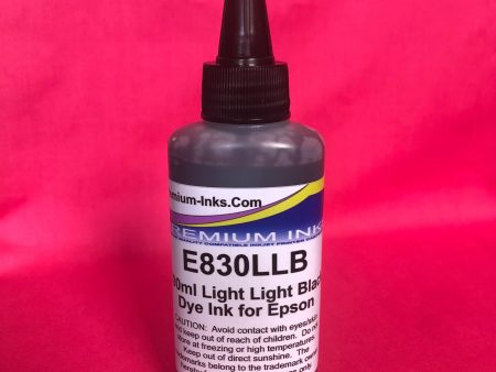 2 x 100ml LIGHT LIGHT BLACK DYE Refill Printer Ink for Epson Refillable Cartridges, EcoTank & CISS Non OEM Supply