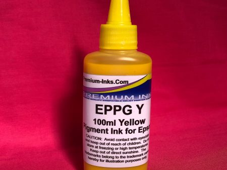 YELLOW 100ml PIGMENT REFILL INK BOTTLE EPSON PHOTO PRINTER NON OEM Online now