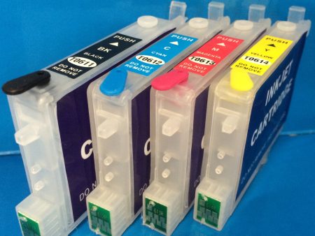 T0611-4 REFILLABLE EMPTY CARTRIDGES TO REPLACE T0611 T0612 T0613 T0614 Non OEM Hot on Sale