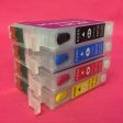 T0711-4 REFILLABLE EMPTY CARTRIDGES FOR EPSON T0711 T0712 T0713 T0714 Non OEM Hot on Sale