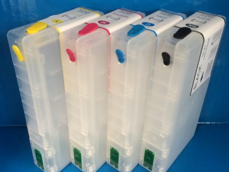 REFILLABLE T7901-4 INK CARTRIDGES EPSON WF-4630 4640 5110 5190 5620 5690 DW DWF Fashion