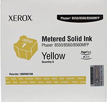 Xerox 108R00708 8550 8560MFP Solid Ink Yellow Fashion