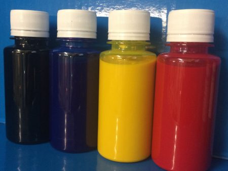 4x100ml Sample Bottles Eco Solvent Ink Roland Mimaki Mutoh Epson DX5 DX6 DX7 Head Non OEM Hot on Sale