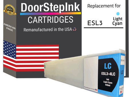 DoorStepInk Brand for Roland ESL3-4LC 440mL Light Cyan Remanufactured in the USA Ink Cartridge Hot on Sale