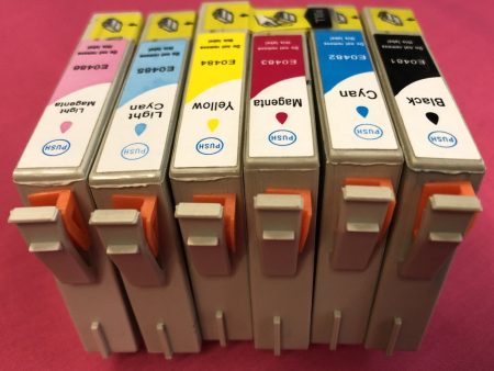 T0481-6 INK CARTRIDGES FOR EPSON STYLUS PHOTO R200 R220 R320 etc. Non OEM Cheap