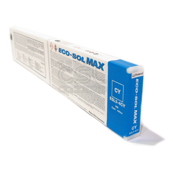 Roland Eco-Sol Max ESL3-4CY Solvent Ink Cartridge 440ml Cyan For Cheap