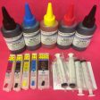 26 SERIES REFILLABLE CARTRIDGES + 5X100ML DYE INK TO REPLACE EPSON T2621 T2631 T2632 T2633 T2634 Discount