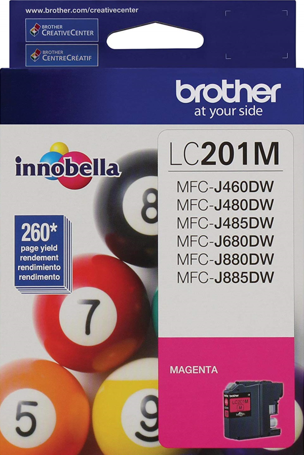 New Genuine Brother LC201 Magenta Ink Cartridges Discount