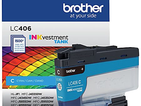 Original Brother LC406 Cyan Cartridge Hot on Sale