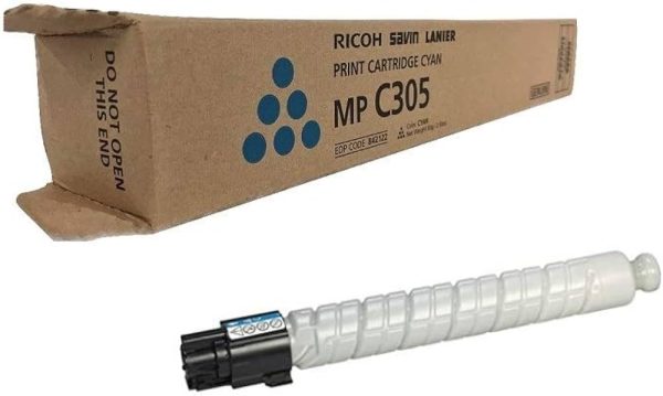 Ricoh MP C305 Cyan Toner Cartridge, 841591 Online Hot Sale