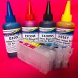 405 XL REFILLABLE CARTRIDGES +400ml INK Epson WorkForce WF 7830 7835 7840 DTWF Non OEM For Sale