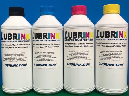 4x Litre LUBRINK® INKJET PRINTER INK FOR BROTHER CANON EPSON HP RICOH (BK C M Y) Online