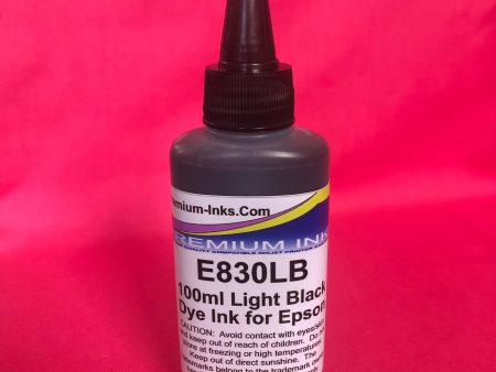 2 x 100ml LIGHT BLACK DYE Refill Printer Ink for Epson Refillable Cartridges, EcoTank & CISS Non OEM Online now