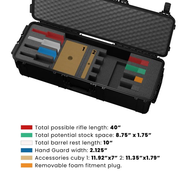 4 Slot Tactical Rifle Pre-Cut Insert for #2191 Case For Cheap