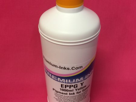 LITRE YELLOW Y YL 1000ml PIGMENT REFILL INK FOR EPSON PHOTO PRINTERS NON OEM on Sale