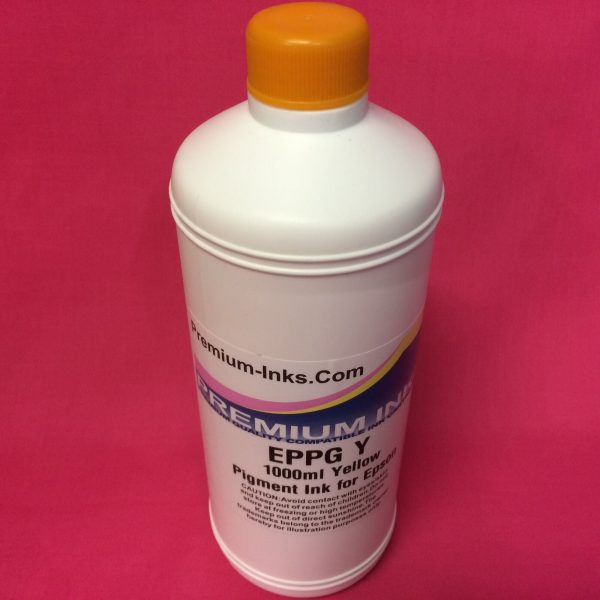 LITRE YELLOW Y YL 1000ml PIGMENT REFILL INK FOR EPSON PHOTO PRINTERS NON OEM on Sale