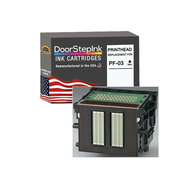 DoorStepInk Brand for Canon PF-03 Black 2251B003AC Remanufactured in the USA Printhead Discount