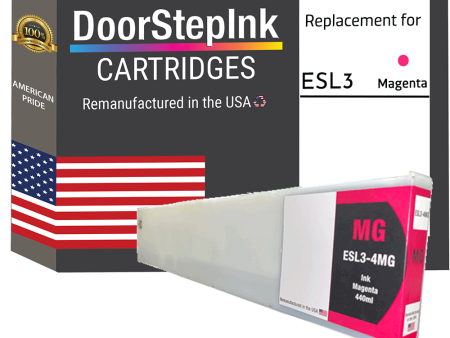 DoorStepInk Brand for Roland ESL3-4MG 440mL Magenta Remanufactured in the USA Ink Cartridge For Discount