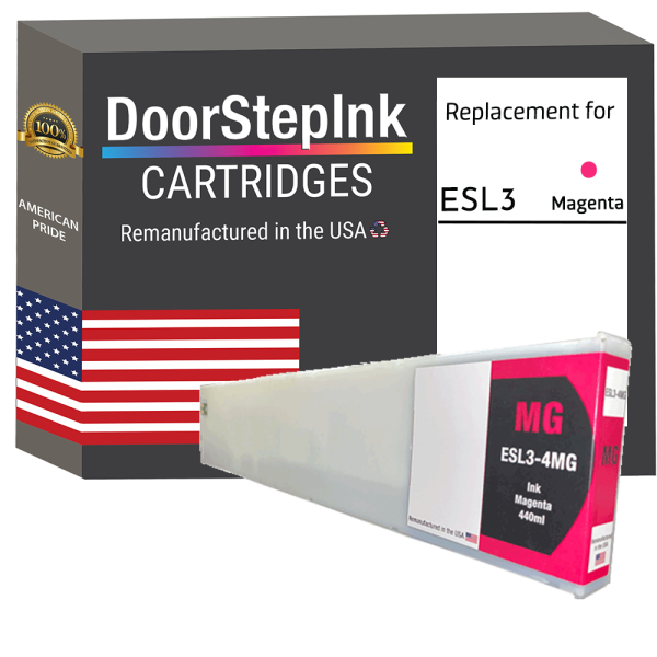 DoorStepInk Brand for Roland ESL3-4MG 440mL Magenta Remanufactured in the USA Ink Cartridge For Discount