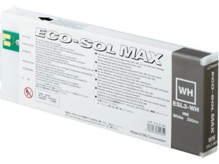 Roland ESL4 Eco-Sol White Ink Cartridges - 220 ML on Sale