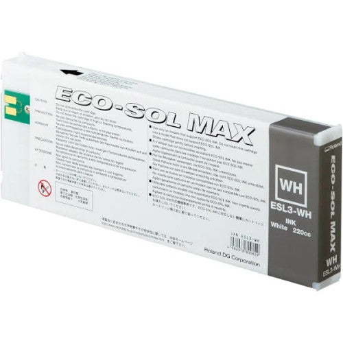 Roland ESL4 Eco-Sol White Ink Cartridges - 220 ML on Sale