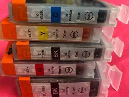 Replacement Canon PGI-5BK CLI-8 BK C M Y Ink Cartridges Non OEM For Cheap