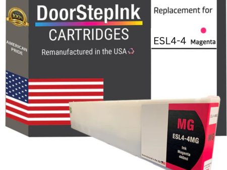 DoorStepInk Brand for Roland ESL4-4MG 440mL Magenta Remanufactured in the USA Ink Cartridge For Discount