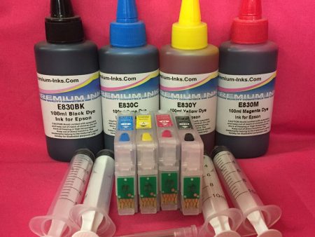 18 xl REFILLABLE CARTRIDGES KIT EPSON T1811 T1812 T1813 T1814 + 400ML INK Non OEM Online Sale