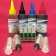 T1291-4 REFILLABLE CARTRIDGES + 4X100ml INK FOR EPSON WORKFORCE WF 7015 7515 7525 3010DW ETC. Non OEM Online Hot Sale