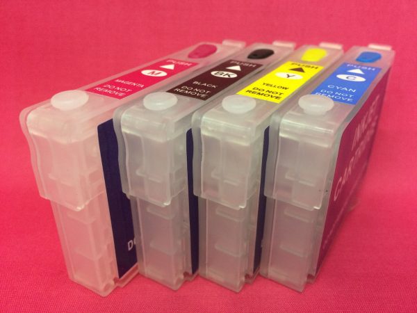 T1281-4 Refillable Non OEM Compatible Ink Cartridges Epson Stylus SX225 SX225W ARC For Sale