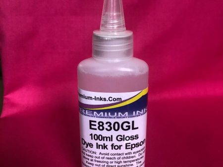 2 x 100ml GLOSS DYE Refill Printer Ink for Epson Refillable Cartridges, EcoTank & CISS Non OEM For Cheap