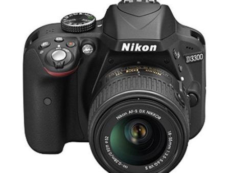 Nikon D3300 24.2 MP Digital SLR Camera (Black) with 18-55mm VR II Lens Kit with 8GB Card and Camera Bag Hot on Sale