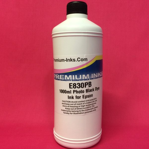 LITRE PHOTO BLACK PBK PIGMENT REFILL INK FOR EPSON PHOTO PRINTERS NON OEM Supply