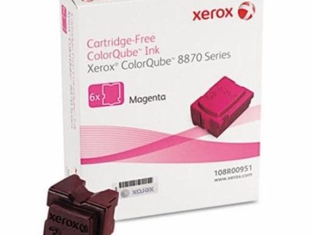 Xerox ColorQube 8870   8880 Magenta Solid Ink Pack (6 Sticks), 108R00951 Online Hot Sale