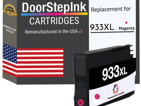 DoorStepInk Brand for HP 933XL (CN055AN) Magenta Remanufactured in the USA Ink Cartridge Hot on Sale