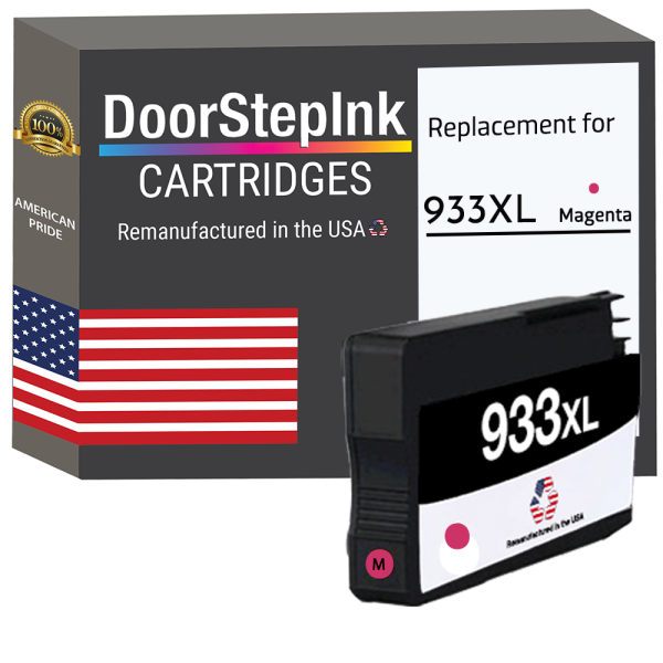 DoorStepInk Brand for HP 933XL (CN055AN) Magenta Remanufactured in the USA Ink Cartridge Hot on Sale