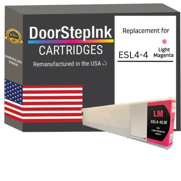 DoorStepInk Brand for Roland ESL4-4LM 440mL Light Magenta Remanufactured in the USA Ink Cartridge Sale