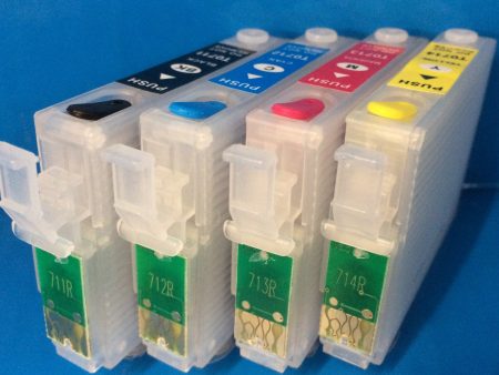 T0711-4 PRINTER HEAD CLEANING FLUSH CARTRIDGES Non OEM Fashion