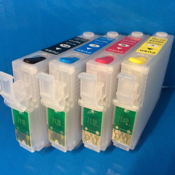 T0711-4 PRINTER HEAD CLEANING FLUSH CARTRIDGES Non OEM Fashion