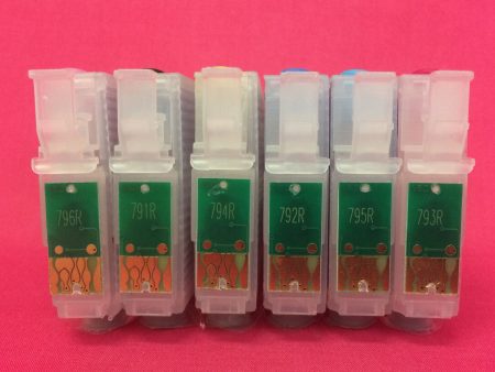 T0791-6 REFILLABLE CARTRIDGES FOR EPSON STYLUS PHOTO R1400 R1500W Non OEM Sale